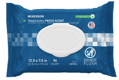 McKesson Personal Cleansing Wipes 576 Count Disposable Washcloths Bulk Pack