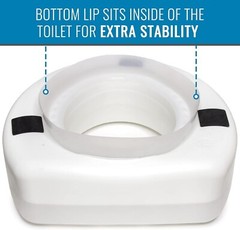 Toilet Seat Riser – Adds 5 Inches in Height for Enhanced Comfort & Elevation