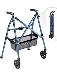 Stander Wonder Able Life Foldable Rollator Walker Cobalt Blue 4250-CB -Fast Ship