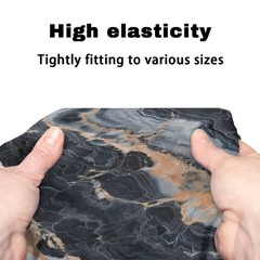 Black Marble Walker Seat Cover and Backrest Cushion Removable Stretchable Dri…