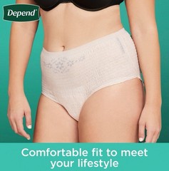 Depend Fresh Adult Incontinence & Postpartum Women’s Size M, 88 Count – NEW