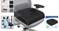 Versatile Memory Foam Cushion for Office, Car & Travel – Removable Black Cover