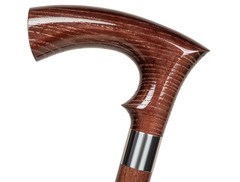 Dr. Watson – Handcrafted Wooden Walking Stick, Walking Cane with Duke Handle
