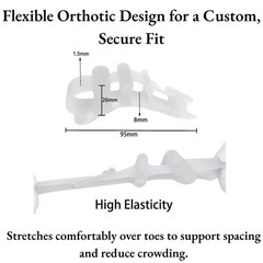 1 Pair Silicone Gel Toe Separators Straighteners Bunion Hammer Toe Correctors