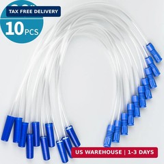 VWJ 10 Pack 20 Inch Leg Bag Extension Tubing – Flexible, Latex-Free Drainage Hos