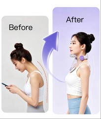 Neck brace prevents head tilting and forward neck posture, supports the cervical