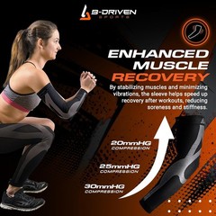Graduated Compression Arm Sleeves, Medical Grade 20-30mmHg, For Baseball, Bas…