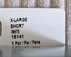 Core-Spun Therafirm Gradient Compression Support Socks 20-30 mmHg 18141 White XL