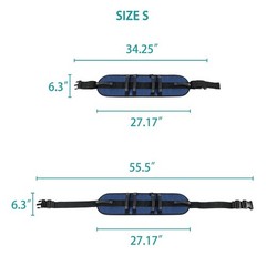 6 Handles 360° Walking Assist Belt for Elderly, Adjustable Safety Transfer Belt