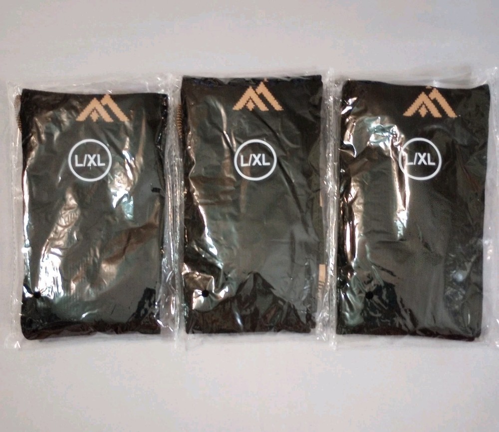 Fuel Me Foot Copper Compression Socks Large Extra Large Black Bundle of 3