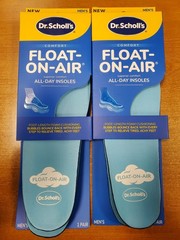 2 Pairs: Dr. Scholl’s Float On Air Comfort Insoles Men’s Size 8-14 (0923) W4B