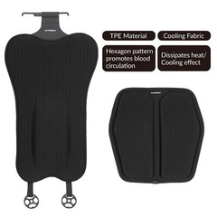 Gel Seat Cushion&Lumbar Support Pillow Back Support for Office Home Car Seat,