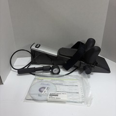 Saunder Cervical Traction Device with Pump And Case And Instruct DVD Preowned