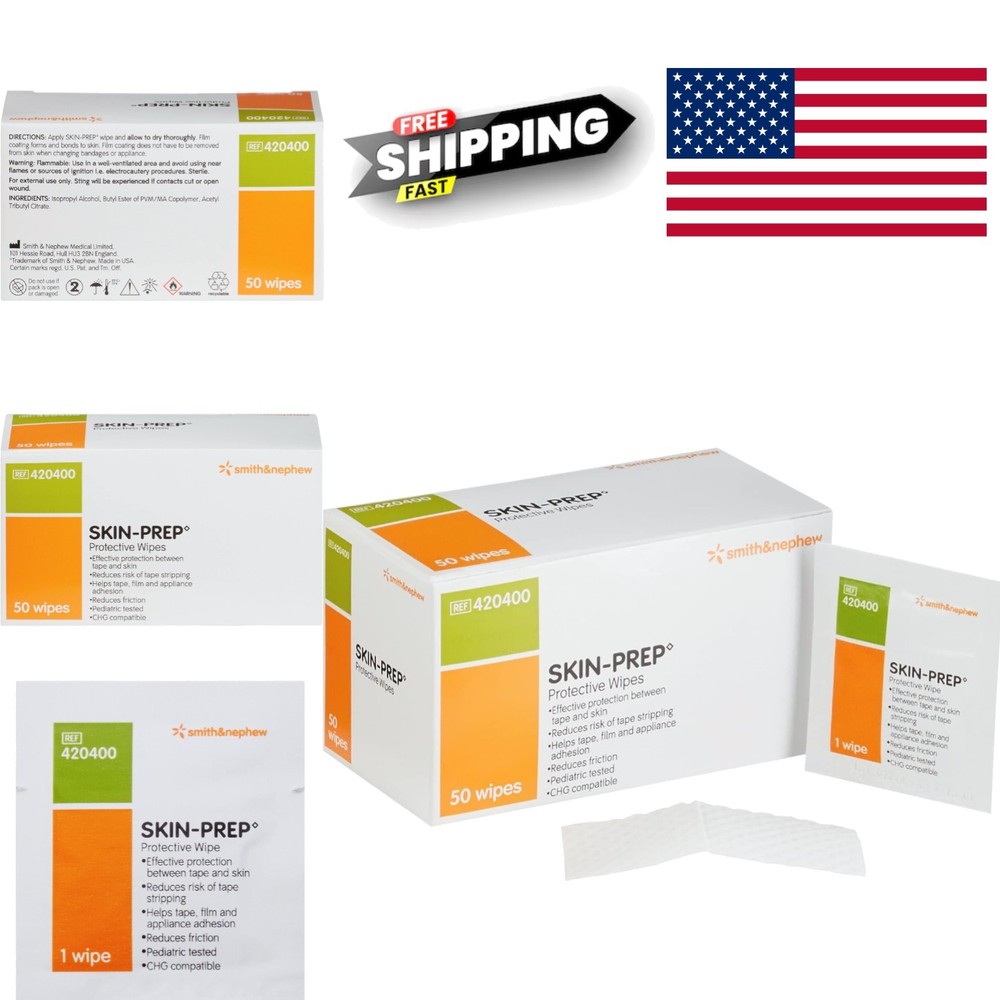 Sterile Skin Barrier Wipes 50 Count Easy Application for Joints and Skin