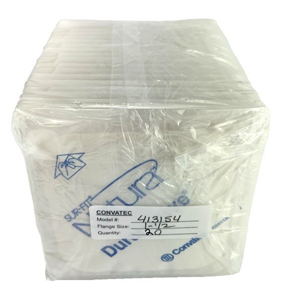 20 Convatec 413154 Sur-Fit Natura Durahesive Wafers 1-1/2″ Flange CTF New in BAG