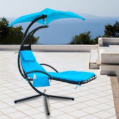 Outdoor Hanging Lounge 90 inches (L) x 29 (W) x 1 inch (H), Sky Blue