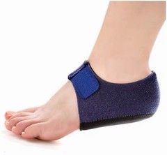 Adjustable Heel Cups Heel & Foot Support for Heel Pain Relief Black/Blue Pair