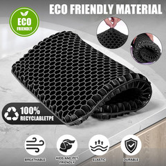 Gel Seat Cushion for Long Sitting Hip Pain, 20X20Inch Jumbo Thick Soft & Breatha