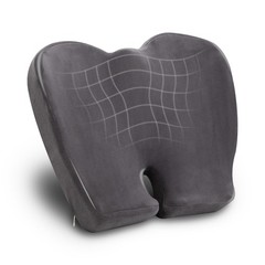 Mind Reader Air-Cloud Memory Foam Seat Cushion Ergonomic Support For Lower Back
