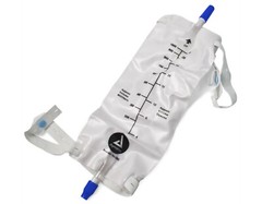 3 Pack Dynarex 1000ml Urinary Leg Bag Anti-Reflux Valve Sterile Fluid Pathway