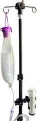 Portable 43-Inch Adjustable Feeding Tube & Pump Stand with Clamp