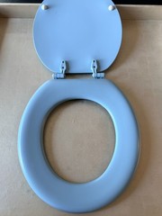 Vintage TUFFY Blue Enamel Toilet Seat XM20 / M100 Made In USA – Brand New in Box
