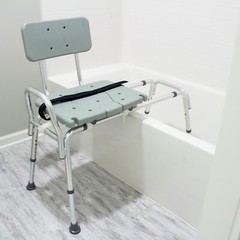 Handicap Shower Bath Sliding Seat Chair Tub Transfer Bench Mobility Assist Adult