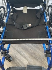 Ki Mobility Catalyst 5Vx Wheelchair Seat 15.5” W x 18” D – Blue, Flat Free Tires