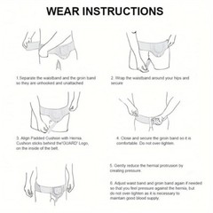 Inguinal Hernia Belt Men Post Surgery Support Truss Groin Adjustable Straps Band