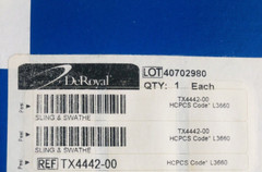 DeRoyal SLING &SWATHE FOAM UNIVRSAL (TX4442-00) Industries Abdominal Binder