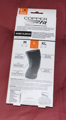 COPPER Fit FREEDOM COPPER INFUSED COMPRESSION KNEE SLEEVE Unisex – Large