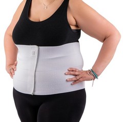 4 Panel, 12″ high, Plus Size Post Surgery Abdominal Binder, Fits 62″ to 75″ W…