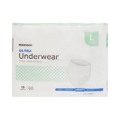 McKesson Adult Disposable Pull On Up Underwear Diapers L Heavy Absorbency 18 Ct