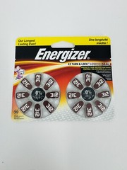 Energizer Hearing Aid Batteries Size 312 (Lot of 40) AZ312DP – EXP 2-2022 NEW