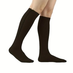 Zip Up Compression Socks Support Hose Unisex Edema Diabetic Varicose Vein Travel