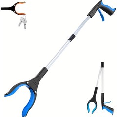 32″ Grabber Reacher with Magnetic Tip and Hook, Heavy Duty Pick up Tool Foldable