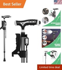 Hold 440 Lbs Walking Cane for Men & Women Aluminum Alloy Lightweight Height A…