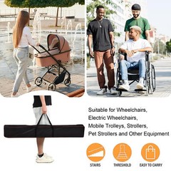 2 Pack Telescopic Aluminum Alloy Wheelchair Ramp 4/6/8 Ft Mobility Ramp 660 Lbs