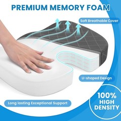 Seat Cushion – Memory Foam Cushion for Office Chair, Car Seat, Airplane, Blea…