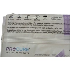 ProCure Premium Adult Washcloths PC263S 8 in x 10 in 50 count exp: 11/2027