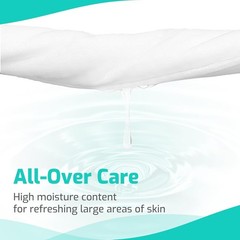 Trustplus Wet Wipes for Adult No Rinse, Extra Large 8”x12” Body Cleaning Wash…