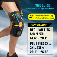 Adjustable Hinged Knee Brace for Meniscus Tear – Pain Relief & Support