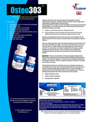 Osteo 303-Arthritis, Osteoporosis Pain Relief (60 cnt)