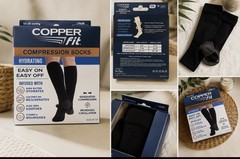 Copper Fit Energy Plus Compression Socks Size S/M NEW