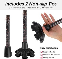 Lightweight Walking Stick with Comfortable T-Handle | Supports Up to 250 Pounds