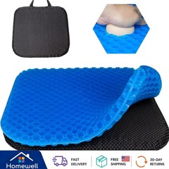 Gel Seat Cushion for Office & Wheelchair – Thick, Soft, and Pain Relief