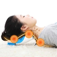 Soft Foam Relief Neck Shoulder Muscle Relaxer Pain Cervical Alignment Pillow F