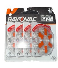 Rayovac Hearing Aid Batteries Size 13 Zinc Air 24 batteries 1.5 V Exp 11/2028