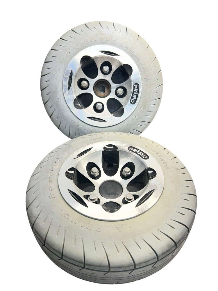 Quickie SunRise P222 SE Pair Rear Drive Wheels Power Wheelchair