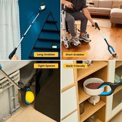 Telescopic Grabber Tool 5-Level Adjustable Length 23-41″ for Litter Yard Pickup